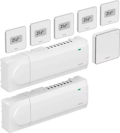 Kit de base pour la construction résidentielle
- Extensible
- Compatible avec le module de régulation Uponor Smatrix Base Pulse X-245 Bus
- 1 x Uponor Smatrix Pulse Com R-208
- 2 x module de régulation Uponor Smatrix Base Pulse X-245 Bus
- 5 x thermostat Uponor Smatrix Base D+RH Style T-149 Bus
- Guide de démarrage rapide
- Consignes de sécurité
- Matériel de montage