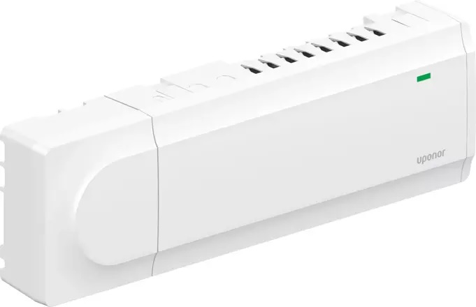 Compatible avec Uponor Smatrix Pulse com R-208
- Indice de protection : IP 20
- Couleur : blanc
Composé de :
- Module de régulation Uponor Smatrix Base Pulse X-245 Bus
- Câble de raccordement avec fiche Euro
- Instructions de montage et de fixation
- Matériel de fixation