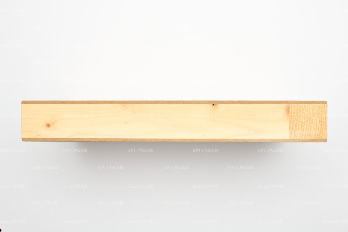 Ebauche Simplex LS, rw=29 dB, clim. 2a,  2050 x 850 x 40 mm, alaises épicéa ab., HDF brut, rac. en bas : 100 mm