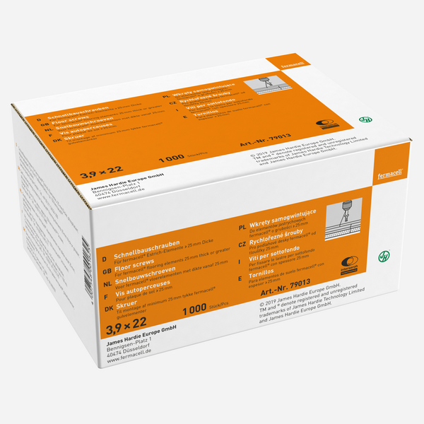 Fermacell lot de 1000 vis 3,9 x 22 mm Art. 79013