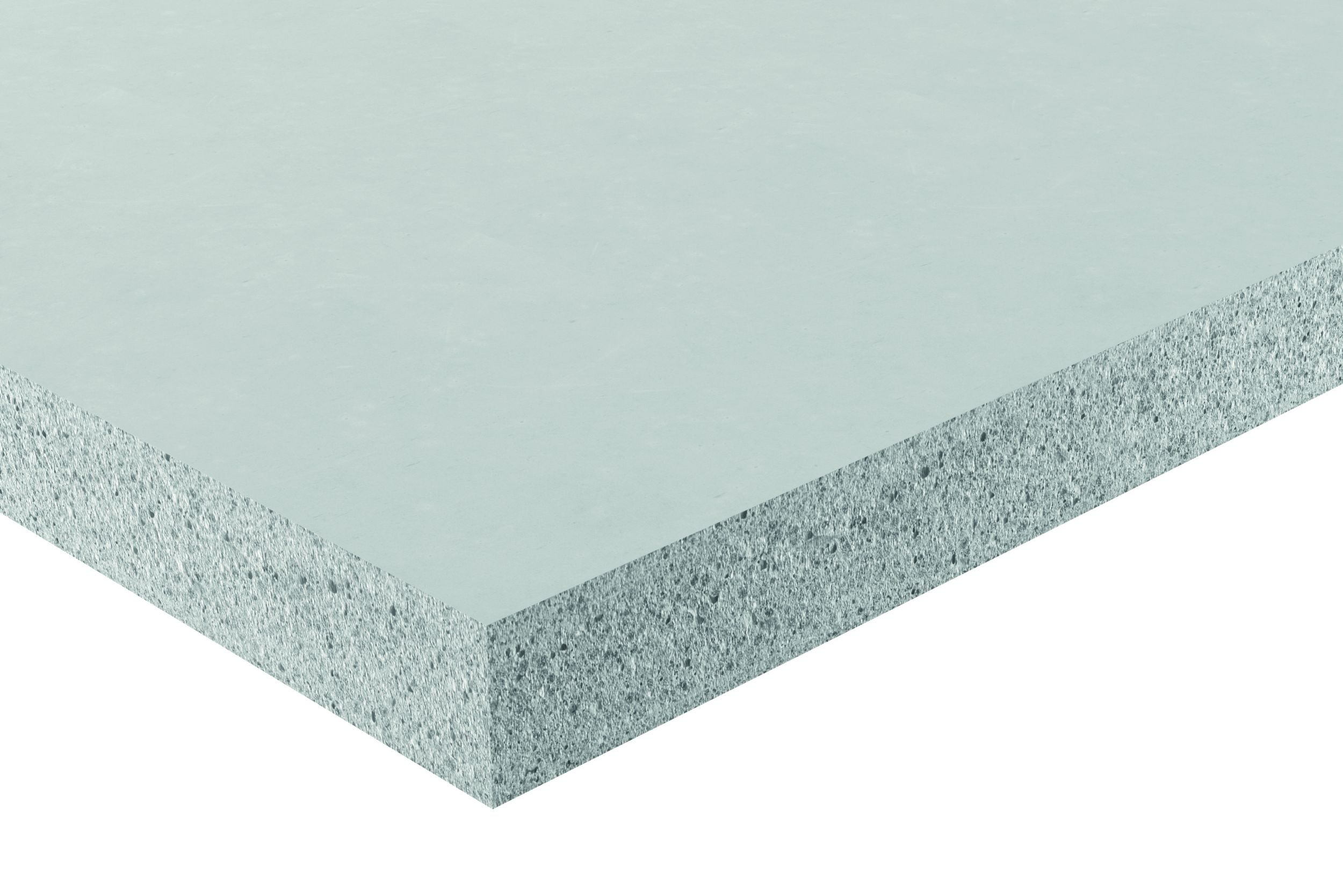 Il s'agit d'un matériau de construction minéral qui ne contient aucun composant nocif pour la santé ou polluant pour les nappes phréatiques. Il est également appelé « panneau coupe-feu en béton léger renforcé de fibres de verre ». Les panneaux sont incombustibles et atteignent des classifications de résistance au feu élevées, allant de 15 à 360 minutes, selon la structure du système.