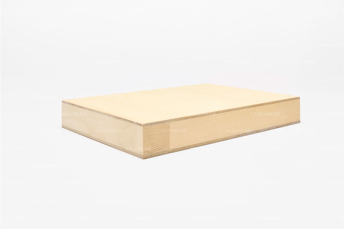 Ébauche 'G mi-lourde'  2200 x 950 x 39-40 mm âme tub. Rw=28 dB, clim. 2a, alaises épicéa ab., HDF brut, rac. en bas: 180 mm