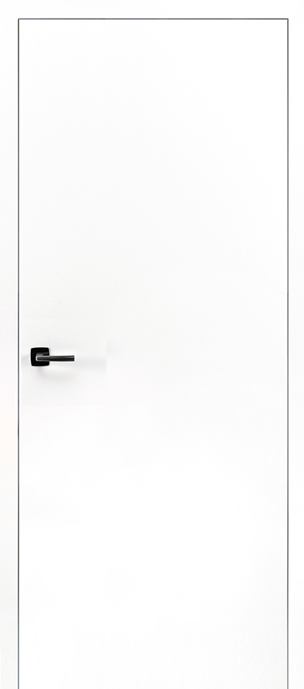 Huisserie vz-6 - din droite  2015 x 950 x 165 mm duritop uni ultra blanc, chants arrondis ldm 2001 x 909 mm, mur 158-180 mm