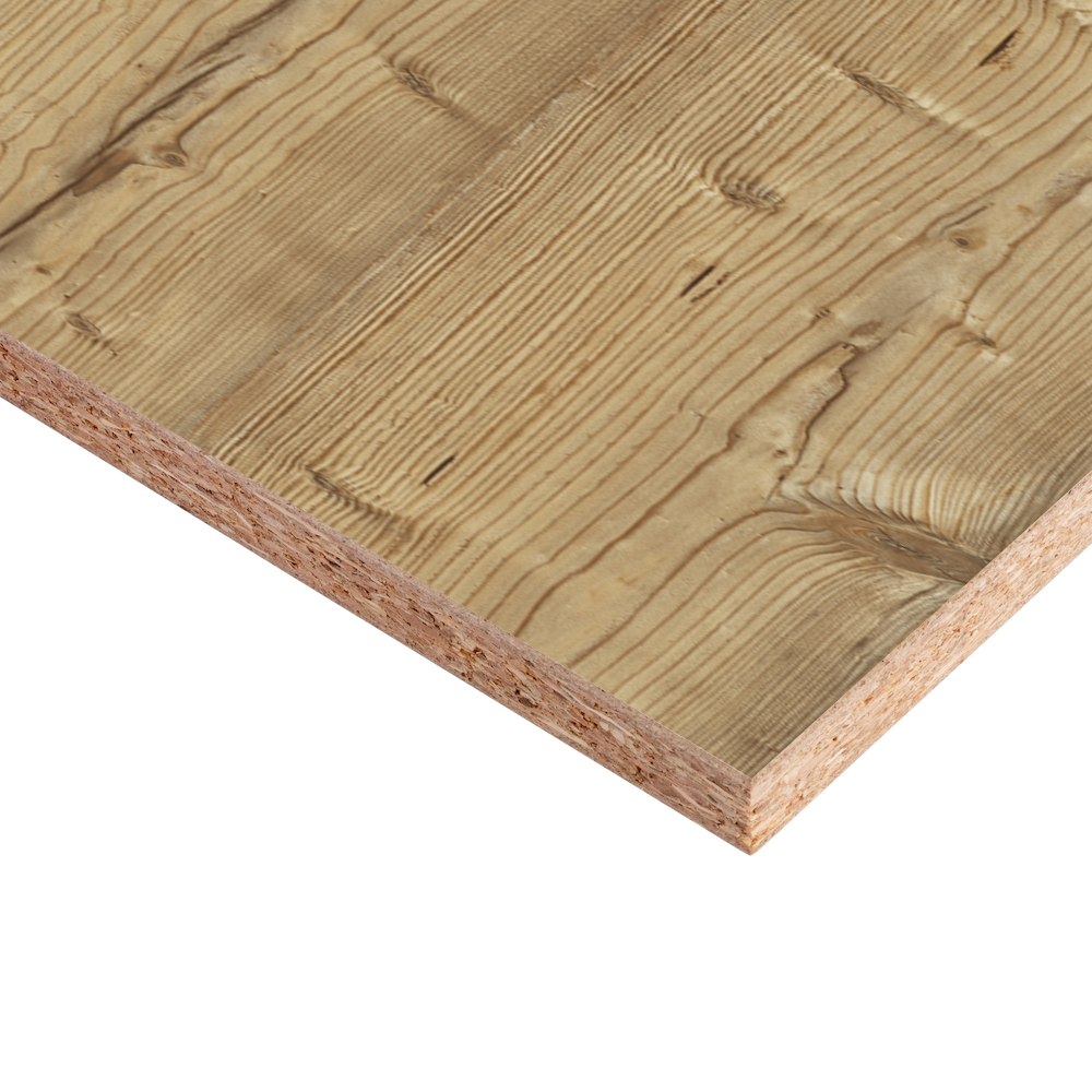 Un panneau de particules brutes (également appelé panneau pressé à plat) est un matériau dérivé du bois en forme de panneau, fabriqué à partir de copeaux de bois encollés et pressés sous haute pression et à haute température. Il sert généralement de support pour les revêtements ou d'élément de construction dans les zones non visibles.