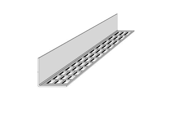 Profil de ventilation Canexel Blanc 2500 x 30 x 30 mm