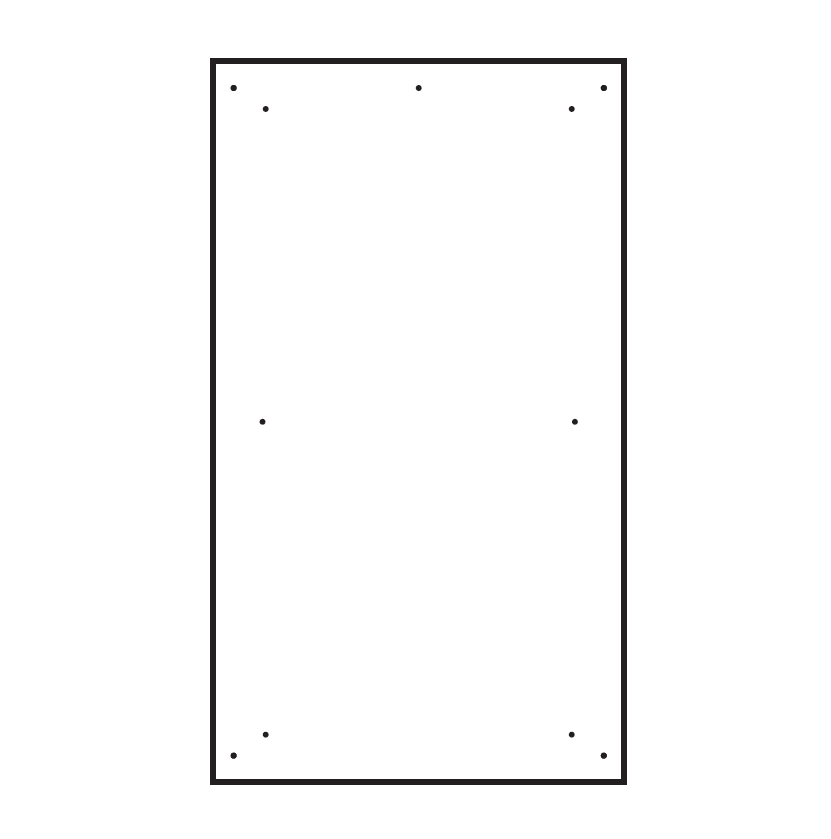 Marathon essentiel grisg003 montant intermédiaire 1925 x 900 x 10 mm
