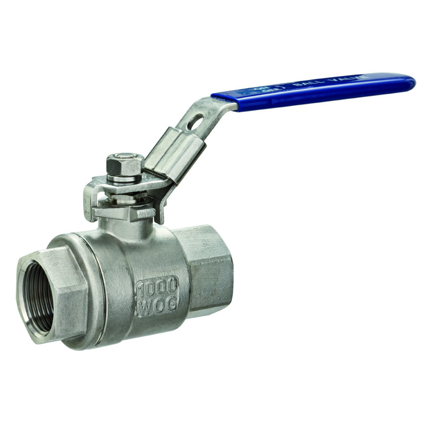 Vanne à bille avec filetage intérieur, Inox, acier inoxydable