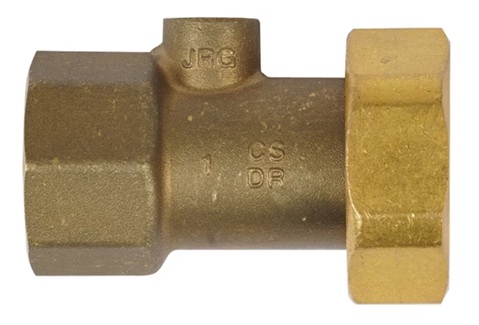 Raccord fileté BR 1 avec écrou libre et raccord latéral 1/4"