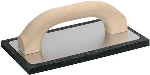 Reibscheibe, Alu, 21 15cm, m.Filzauflage eckig, 'italienische' Form