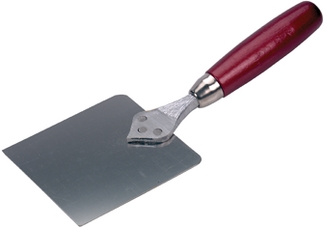 Spatola da stuccatore, a forma di cuore in alluminio100 mm, INOX