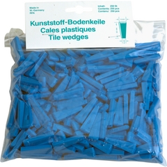 Plättlikeile, Kunstst.,blau, 35 5-11 mm