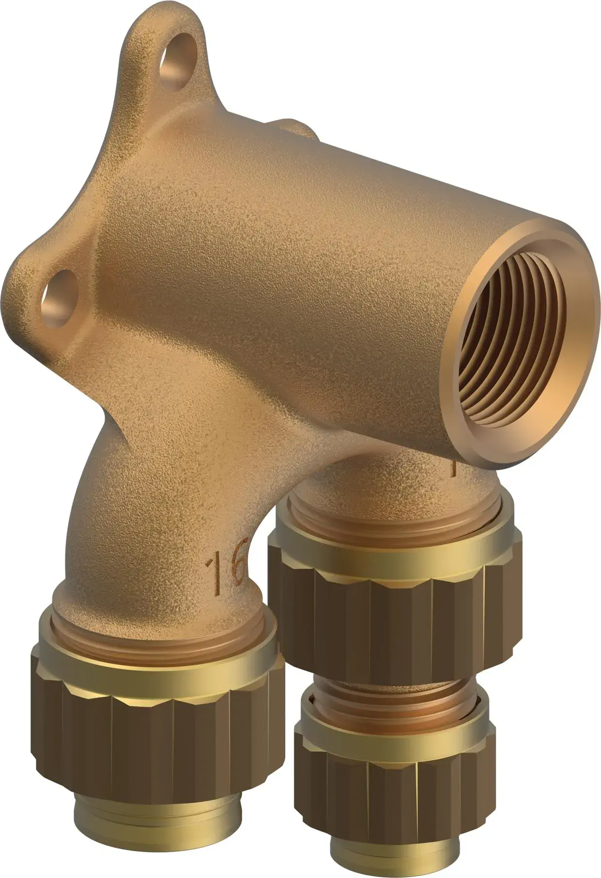 Sanipex Armaturenanschluss 1/2"‑16‑12 doppelt L=50mm