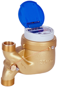 Compteur pour eau froide MTK VF 4 m3/h DN20 (3/4") 105mm
