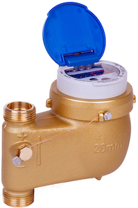 Compteur pour eau froide MTK VS 4 m3/h DN20 (3/4") 105mm