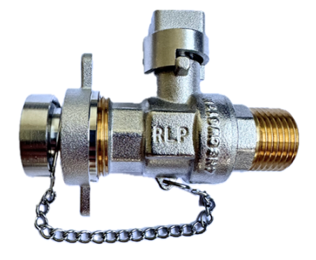 Kesselentleerhahn mit Aussengewinde und Verschlusskappe, 1/2"