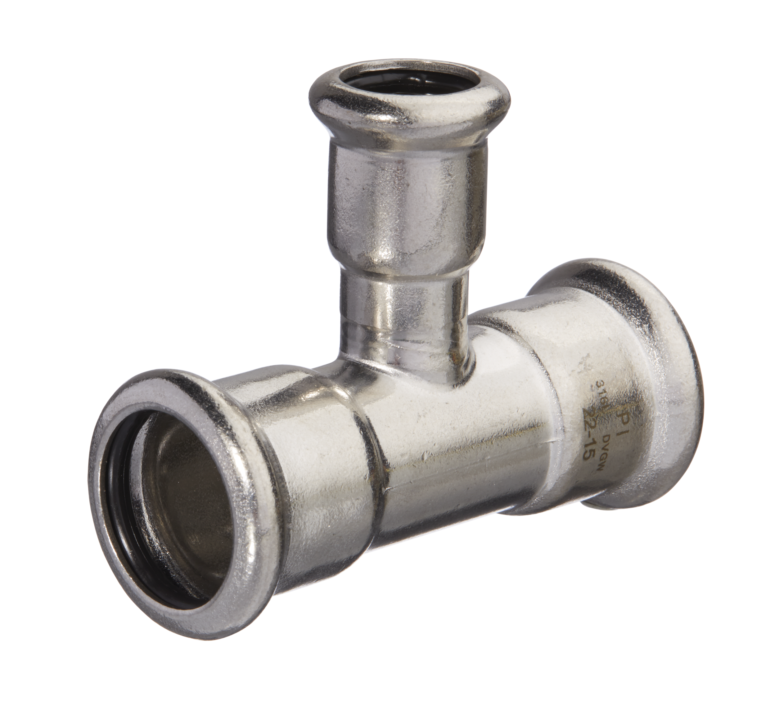 Té réduit OnePress acier inox