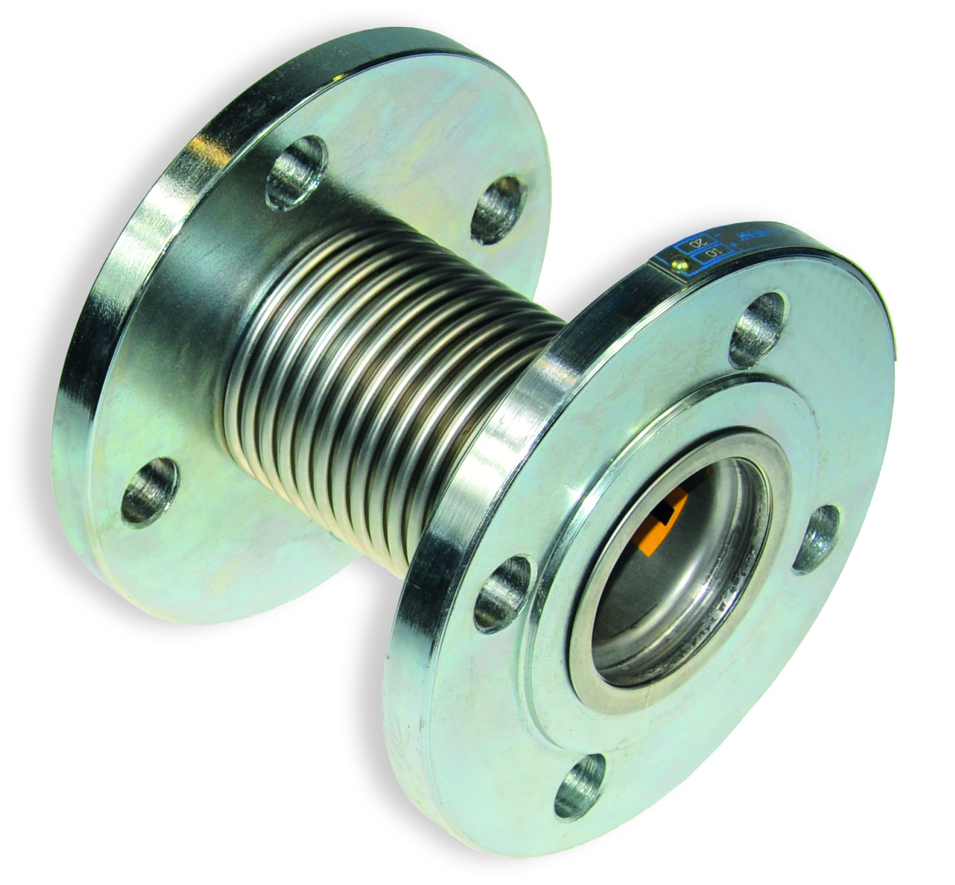 Compensateur axial inox Torgen type EJS.820, DN40, avec tube int., PN16 L 144mm, compensation +10/-20mm, perçage 4x18mm