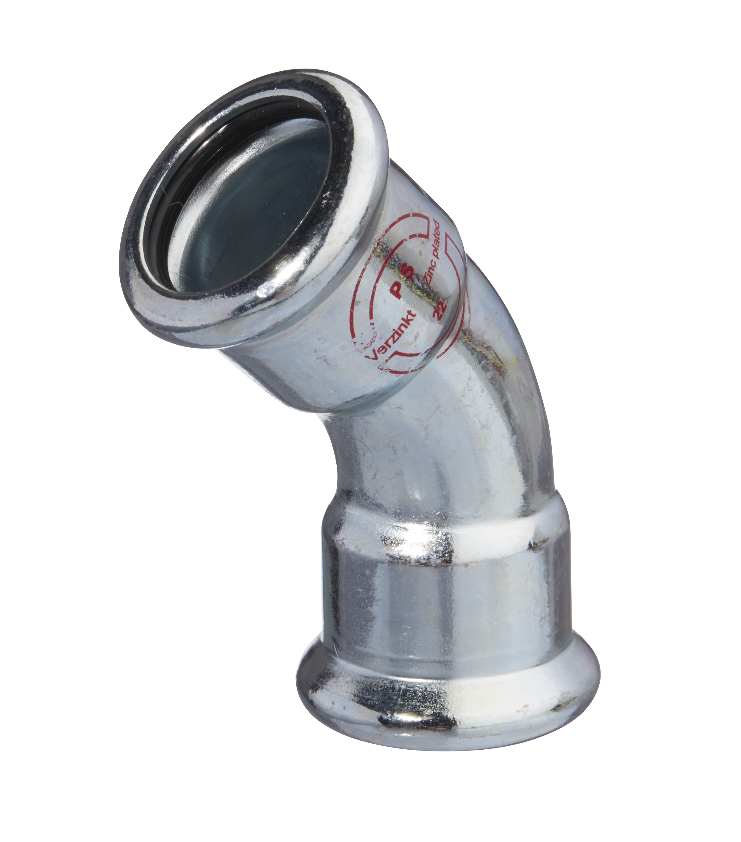 Coude OnePress acier carbone 45°