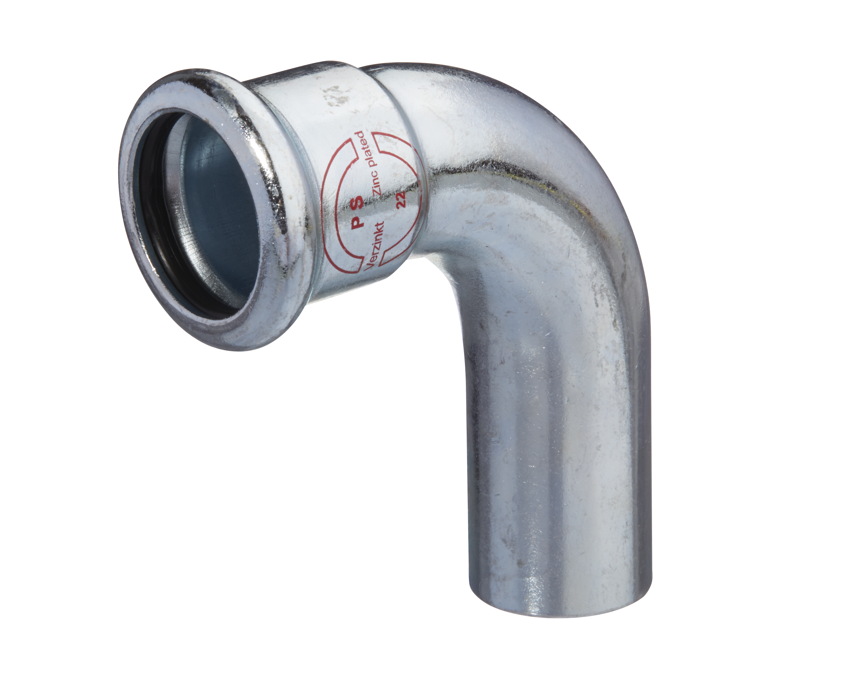 Coude OnePress acier carbone avec extrémité à emboîter 90°