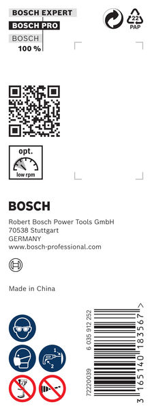 Bosch Punta a serpente per legno 22x360x450mm