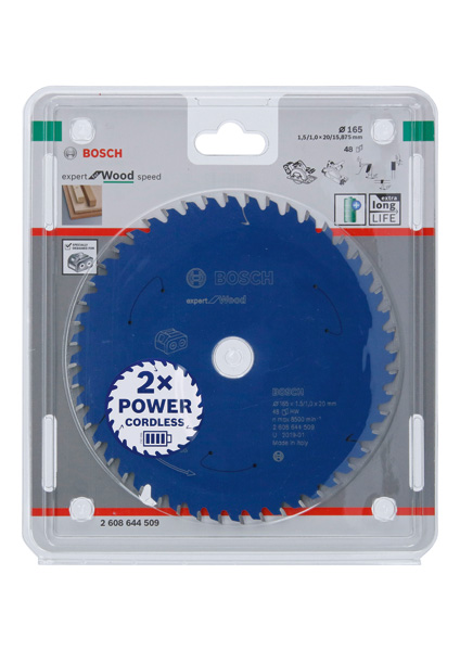 Bosch Expert Lama sega circolare Wood 165x20x1.5mm 48D