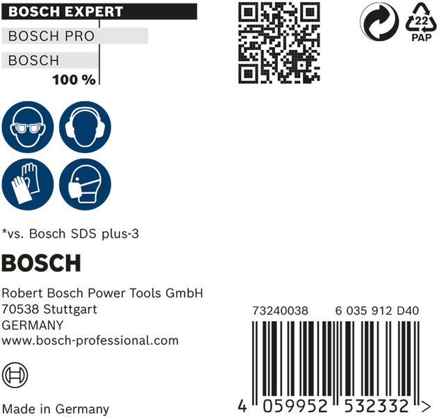 Bosch Expert punte SDS-Plus 7X 6x100x165mm (10)
