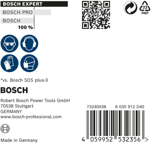 Bosch Expert punte SDS-Plus 7X 6x200x265mm (10)