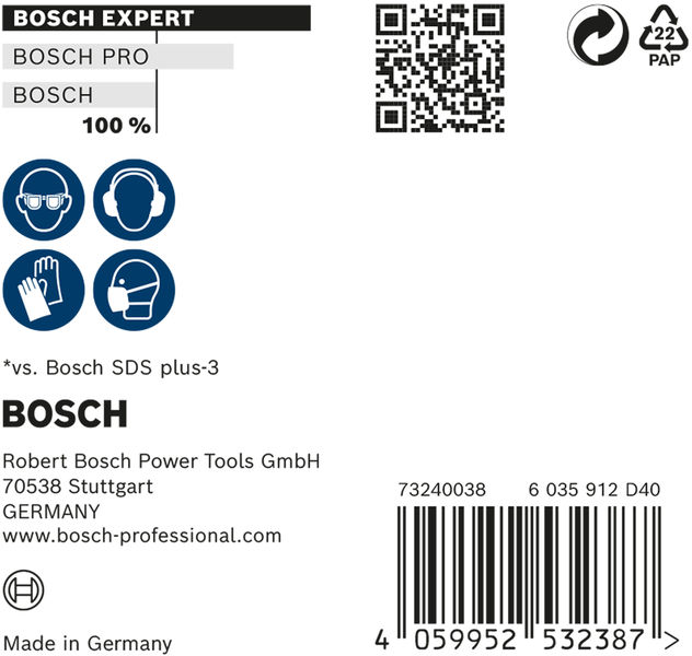 Bosch Expert punte SDS-Plus 7X 6.5x200x265mm (10)