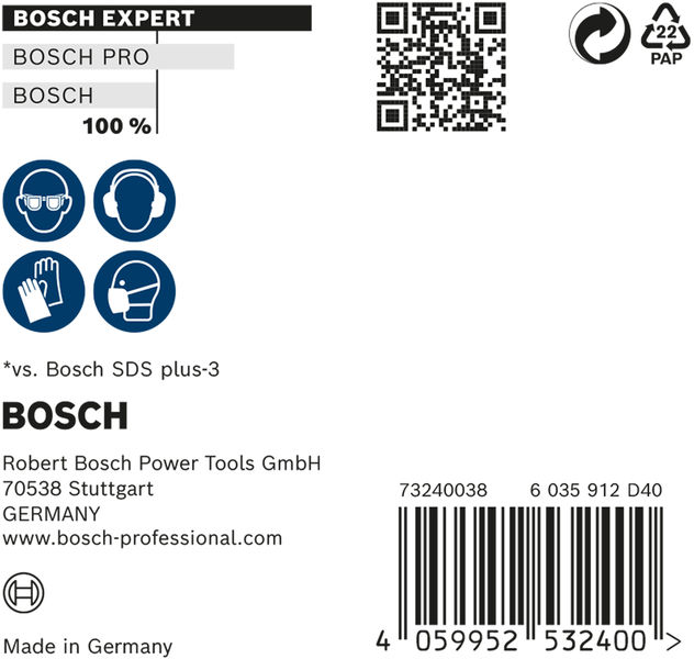 Bosch Expert punte SDS-Plus 7X 8x100x165mm (10)