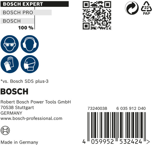 Bosch Expert Hammerbohrer SDS plus-7X 8x200x265mm 10Stk