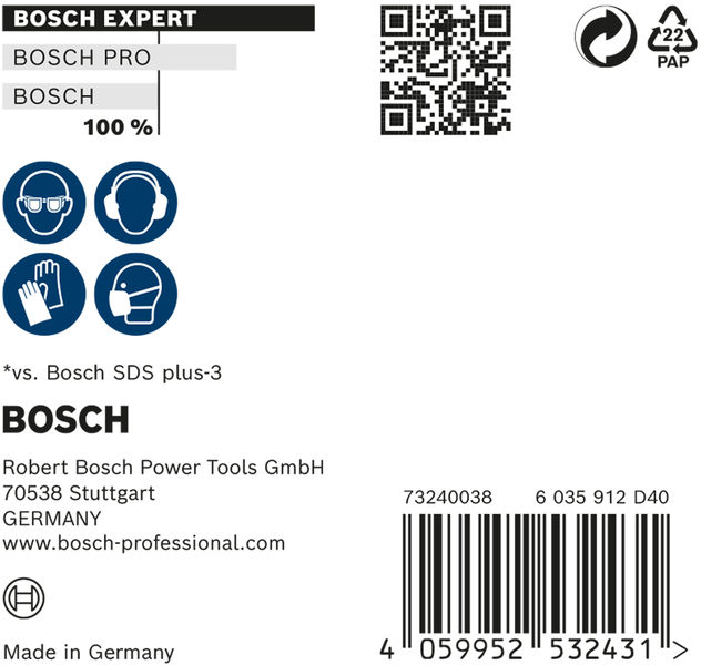 Bosch Expert punte SDS-Plus 7X 10x100x165mm (10)