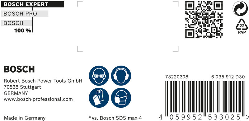 Bosch Expert punte SDS-Max 8X 20x200x320mm