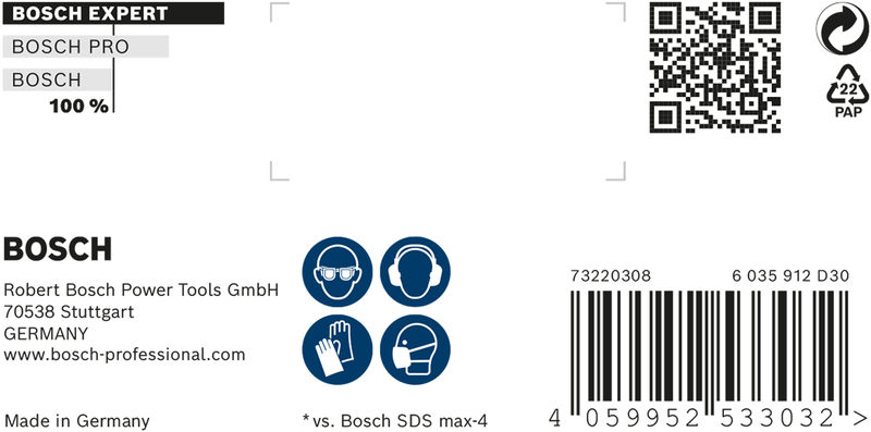 Bosch Expert punte SDS-Max 8X 20x400x520mm