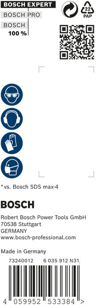 Bosch Expert punte SDS max-8X 18x400x540mm