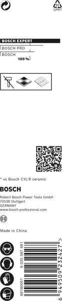 Bosch Expert punta HEX-9 HardCeramic 6x90mm