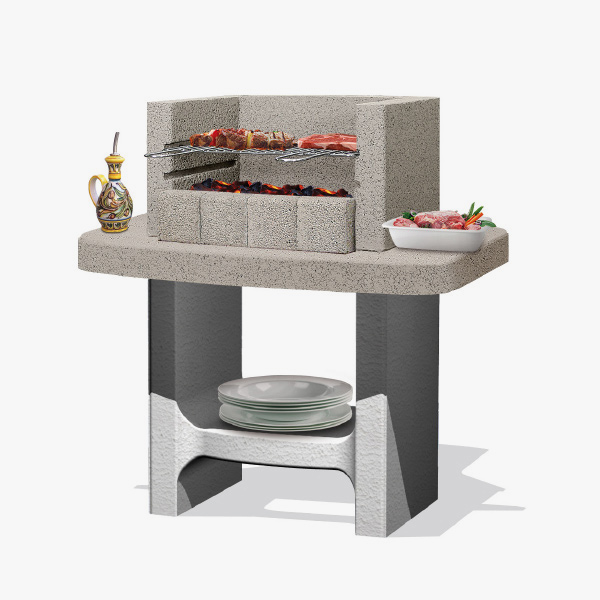 Barbecue Siena dim. 78x55 cm H 94.1 cm. peso 158 kg. - solo carbonella