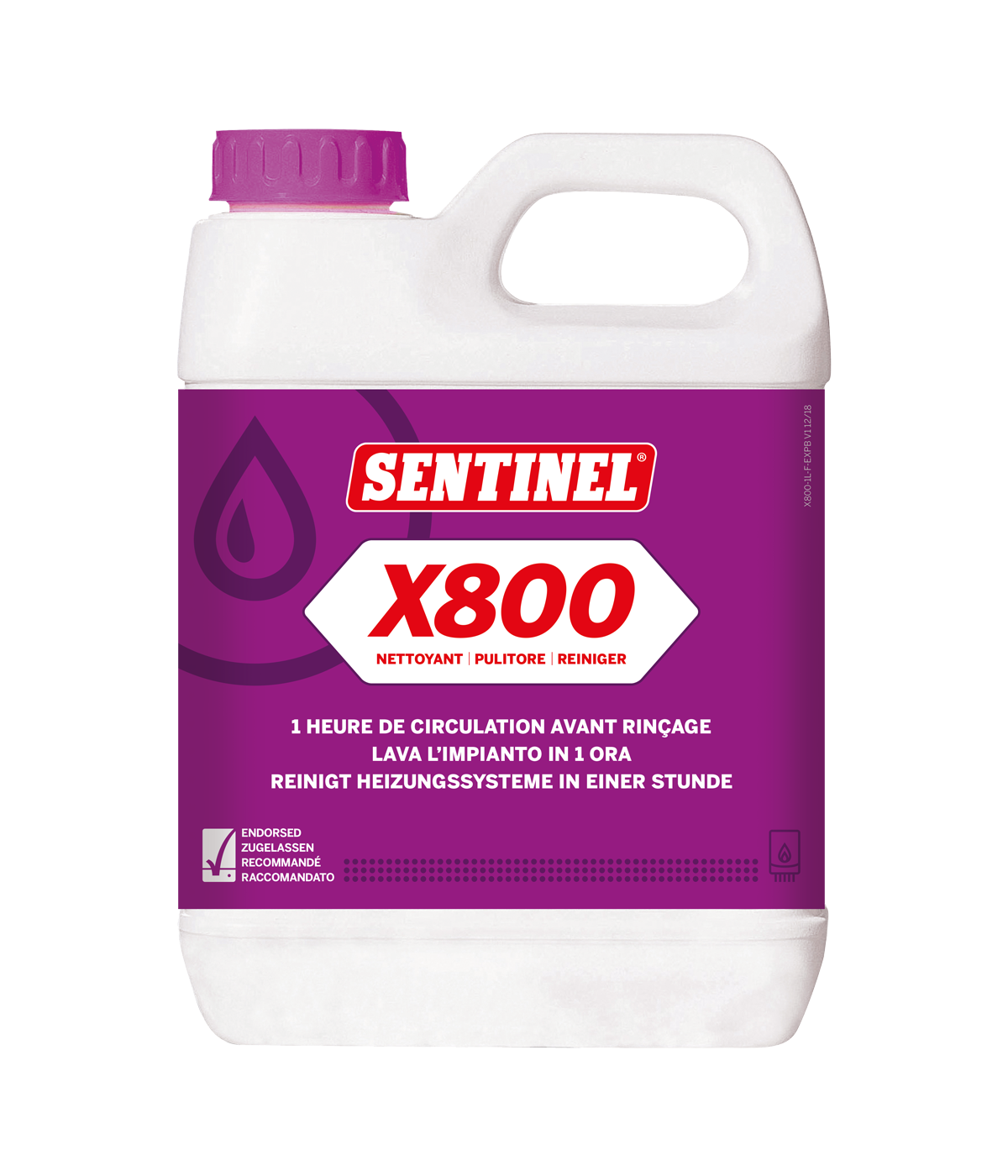 Nettoyant rapide Sentinel X 800, Bidon de 1 l