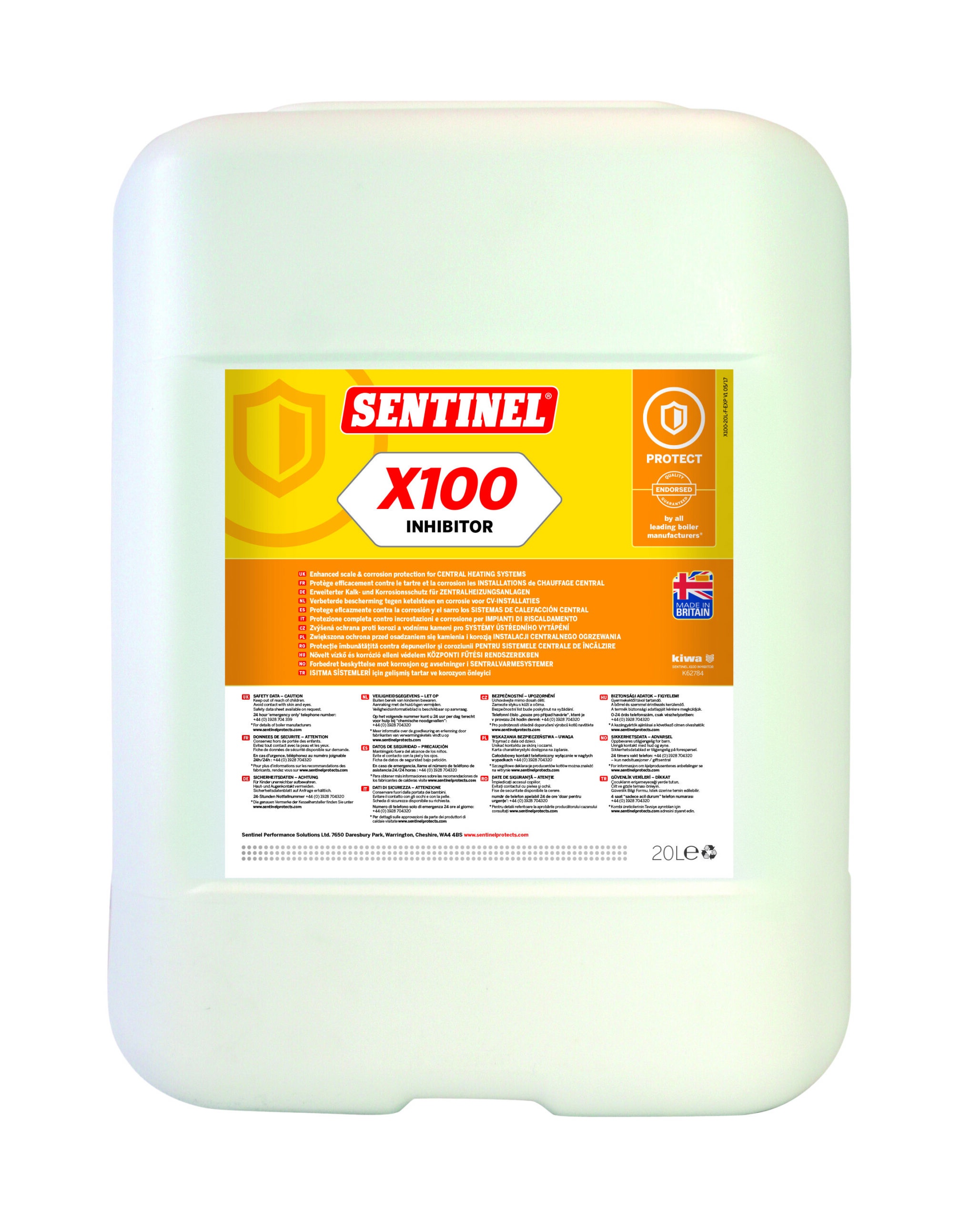 Inhibiteur Sentinel X 100, Bidon de 20 litres