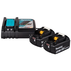 Makita Energypack 18V 5.0 Ah 2x batterie + LG (cartone)