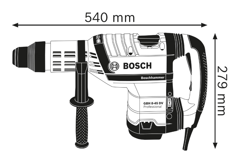 Bosch Trapano a percussione GHR 8-45 DV