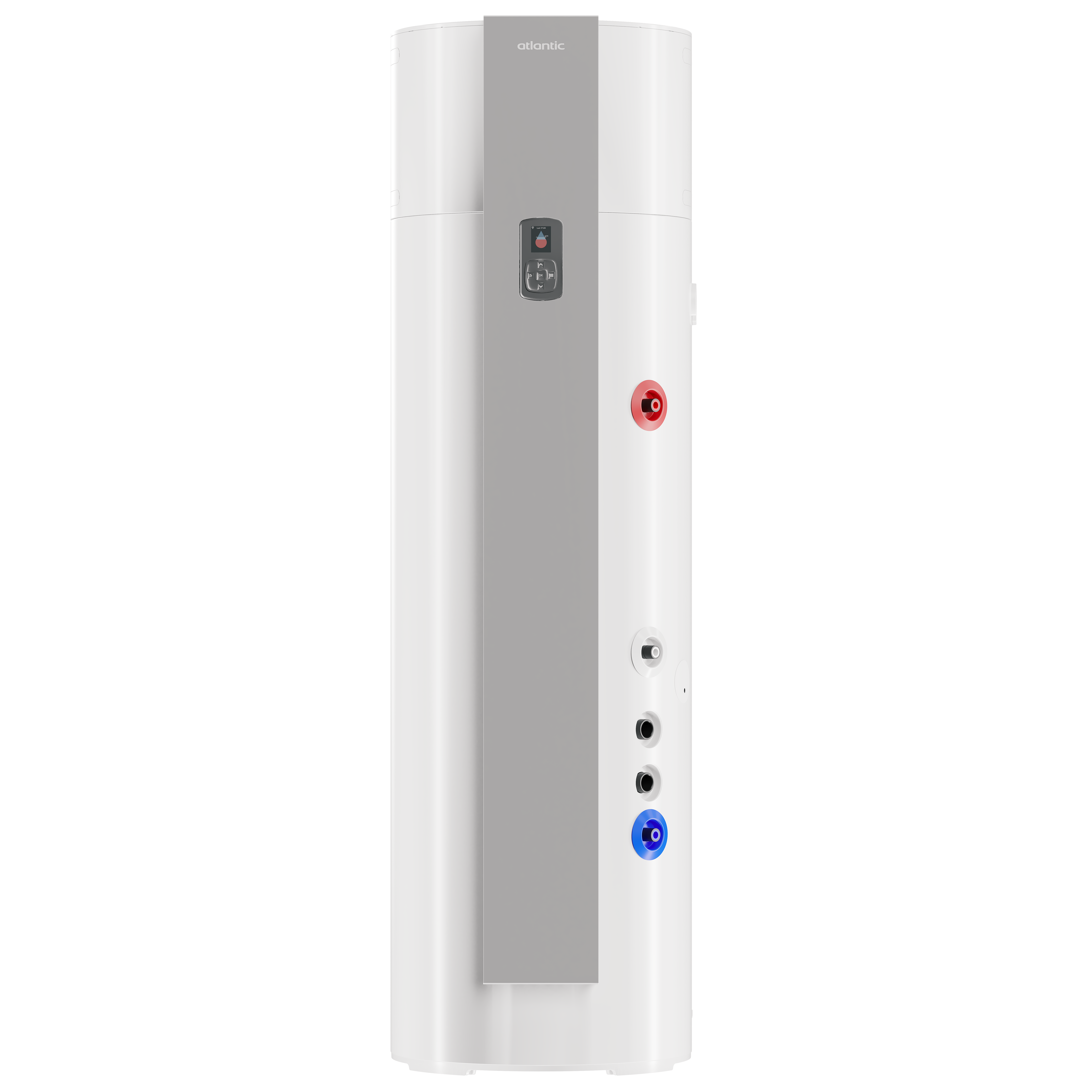 Atlantic Chauffe-eau thermodynamique, Explorer Cozytouch 270 Version 5, 270 L, câble de raccordement avec fiche 230V, intérieur de chaudiere emaillée, entrée de connexion pour photovoltaïque, fonction anti-légionnelles, serpentin solaire/chaudiere 1.2m2

- Avec SMART GRID READY
- Fonctionnement silencieux
- Régimes auto avec programme de commande horaire
- Fonction anti-légionnelles
- Économe en énergie grâce à une valeur COP élevée.
- Possibilité d'intégration à un système solaire avec échangeur de chaleur
- Protection anticorrosion hybride ACI
- Avec entrée de connexion pour installation photovoltaïque
