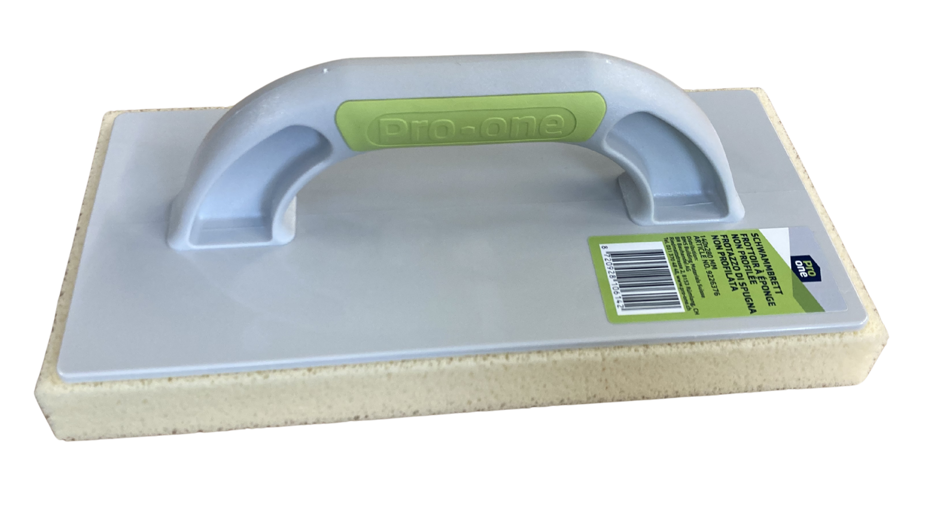 ProOne Frattazzo di spugna 140 x 280 mm Sweepex non profilata con manico 3-comp.