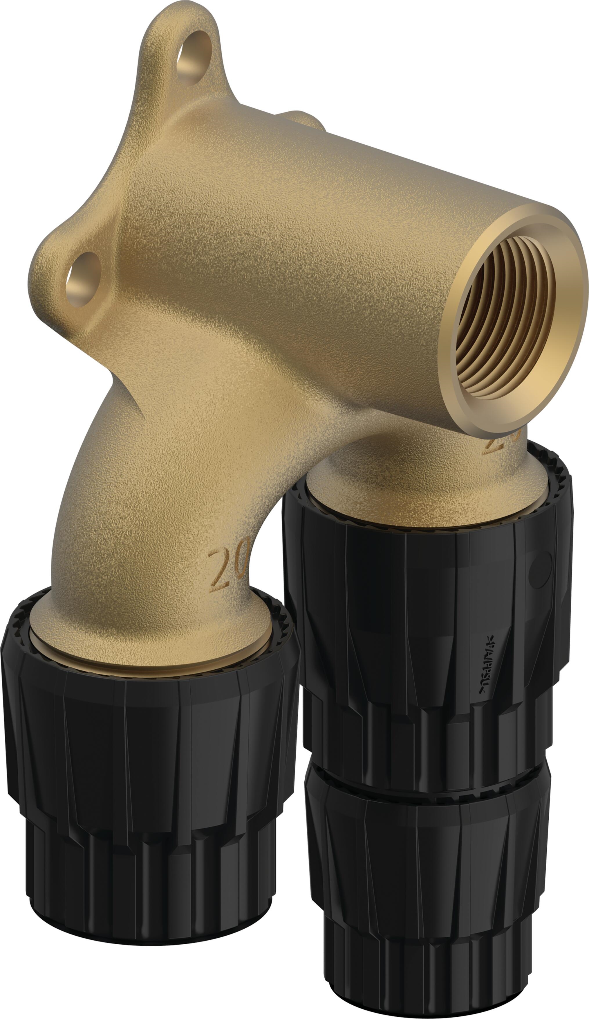4611.160 Sanipex MT Armaturenanschluss: 1/2"-16-20 doppelt reduziert L=50mm