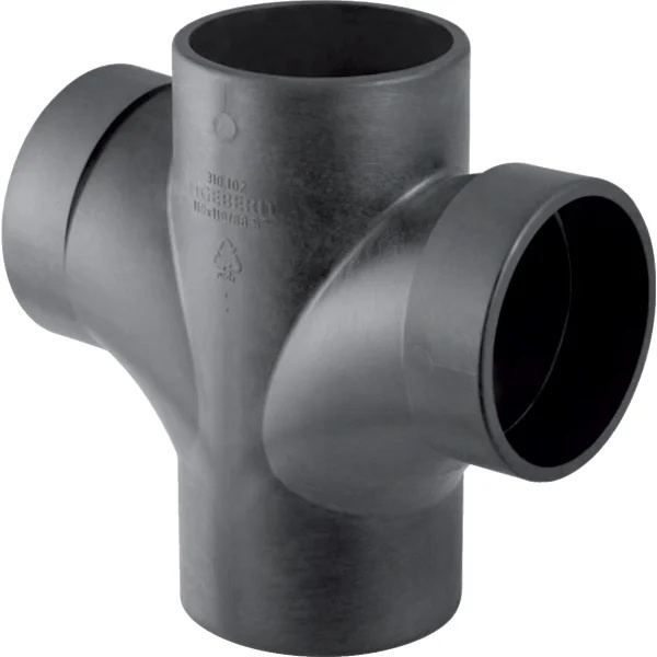 Embranchement avec départ coudé 88.5° Geberit Silent-db20, double