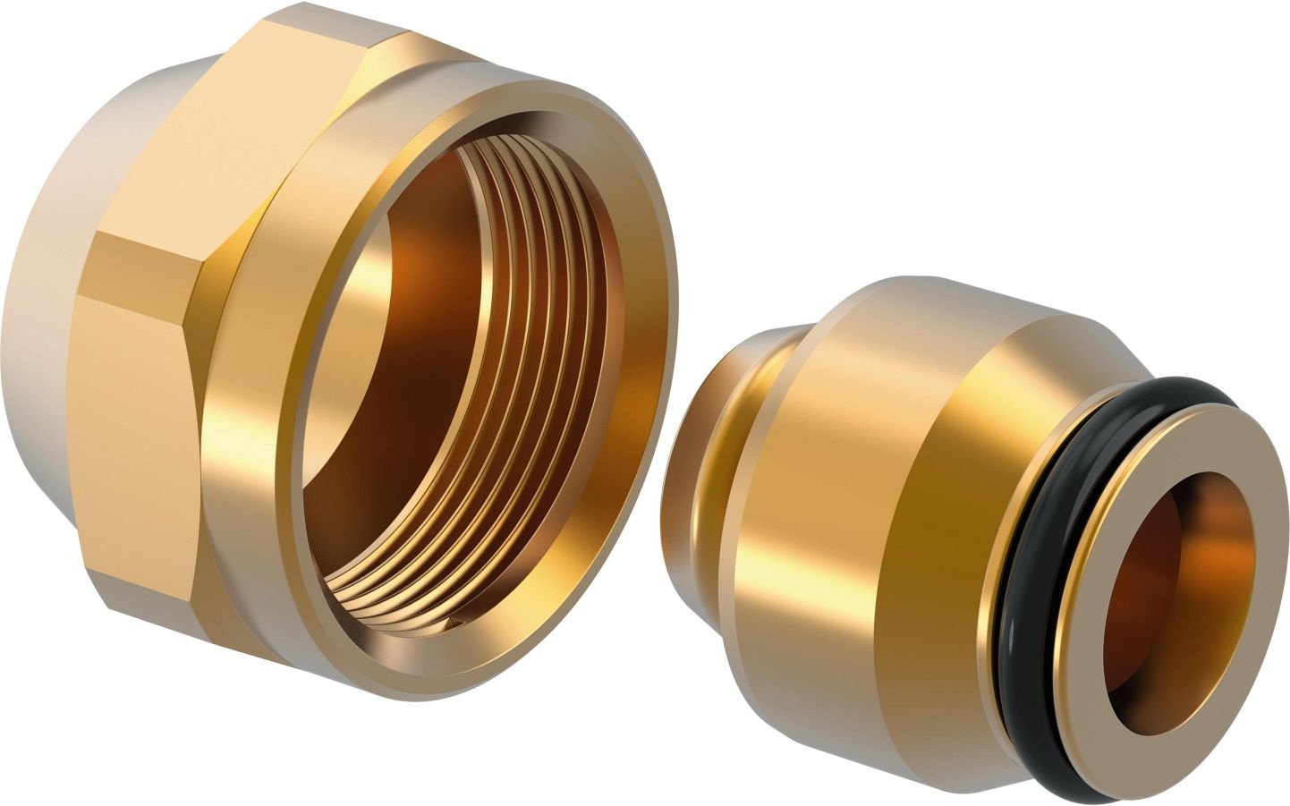 Uponor Raccords à bague de serrage Vario PEX, 20 mm Eurocône , laiton, - Adaptateur permettant de raccorder les tuyaux Uponor PE-Xa aux, &nbsp; collecteurs des installations de chauffage par le sol, - Composé d'un raccord avec joint torique, d'un écrou et d'une bague, &nbsp; &nbsp;d'étanchéité, - Siège Eurocono en acier conforme à la norme EN 16313
