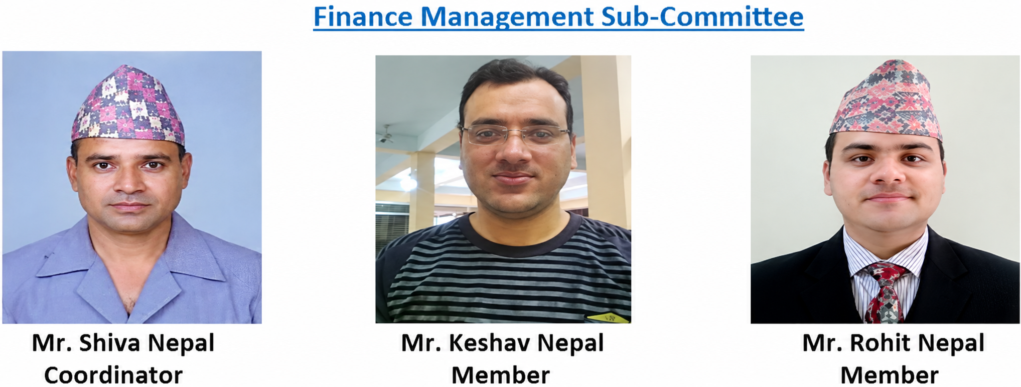 Past Finance Management Sub-Committee roster