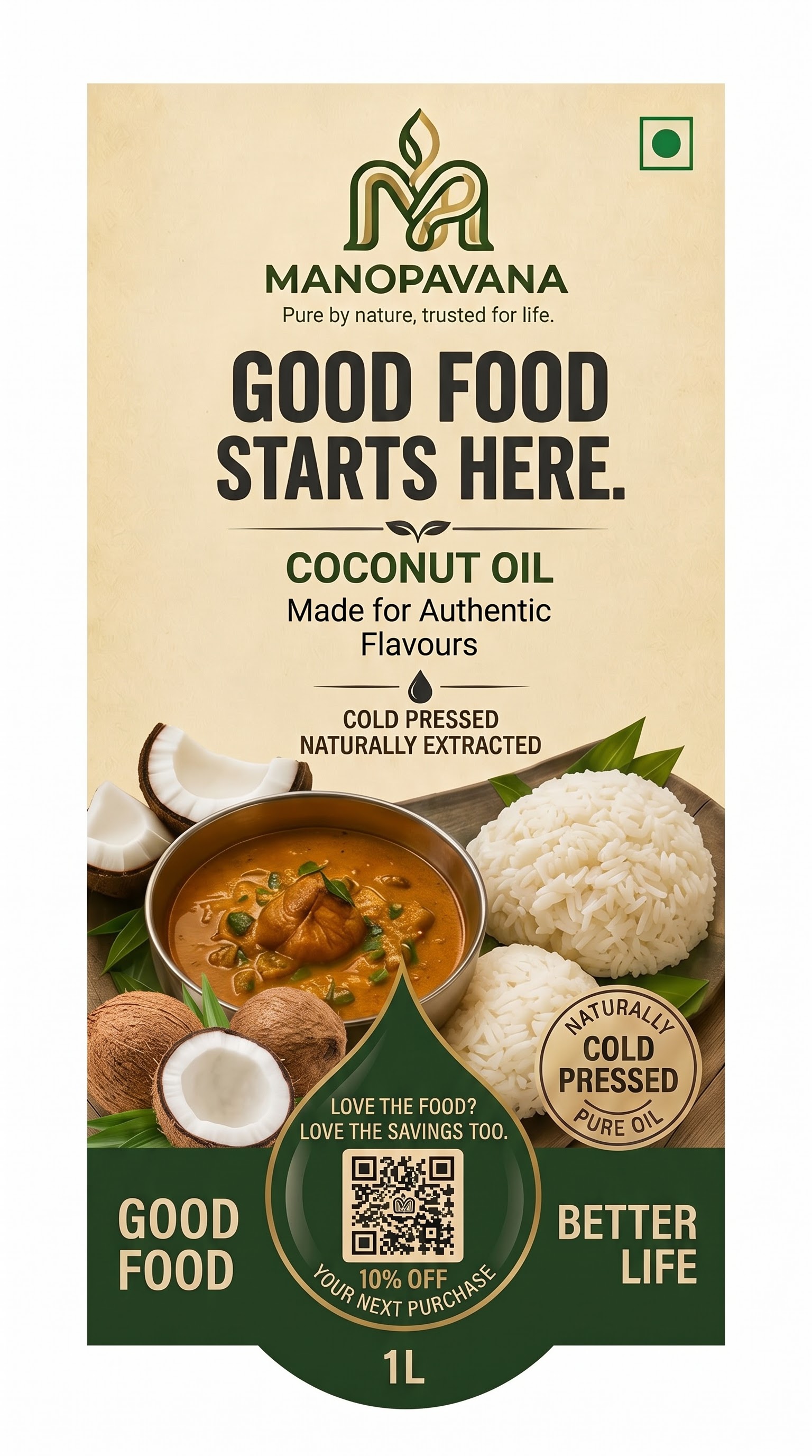 Coconut Oil Label