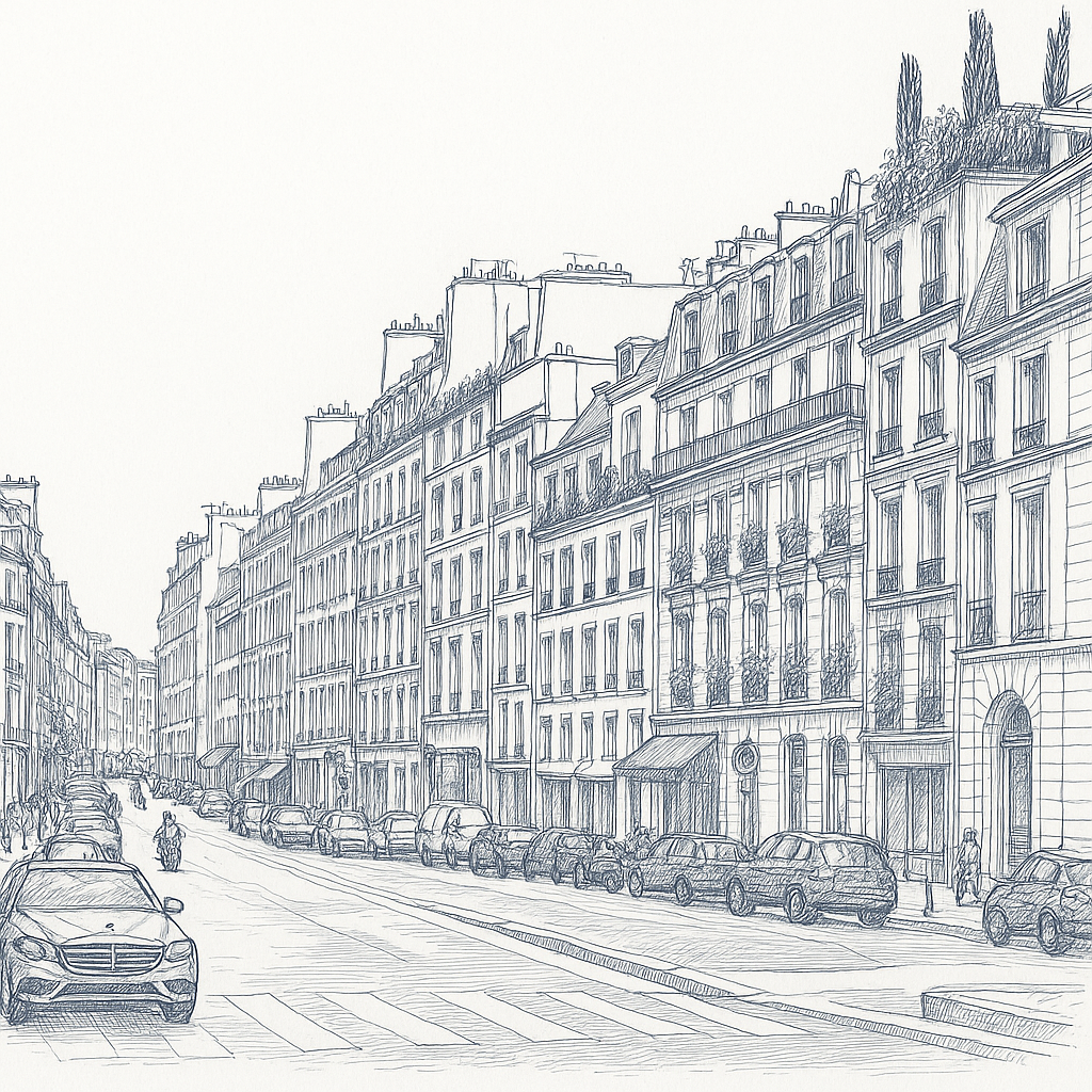 Rue de Tournon — où l'architecture classique rencontre l'élégance discrète de la rive gauche