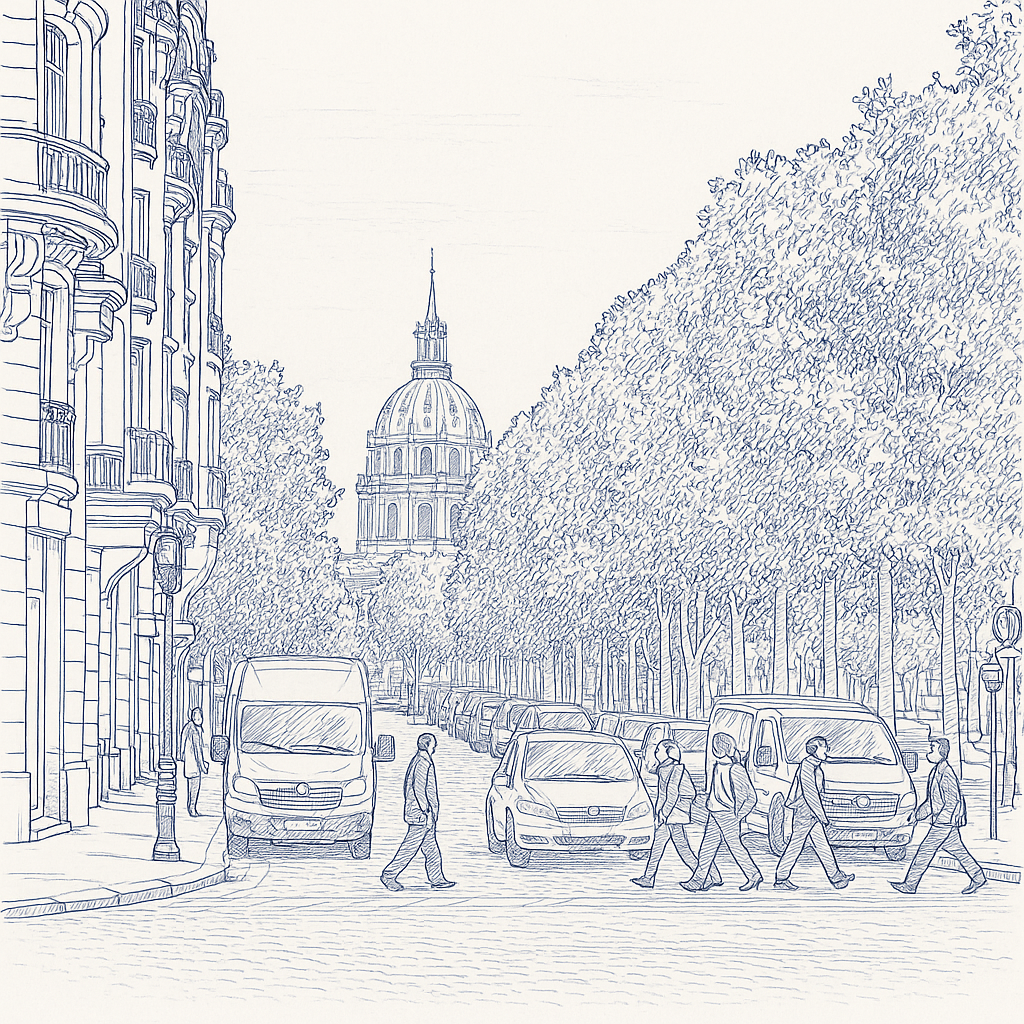 Avenue de Breteuil — où l'architecture haussmannienne dialogue avec la grandeur parisienne