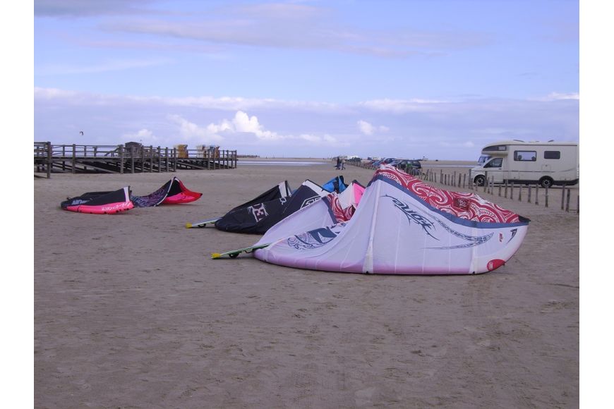 St. Peter Ording Nord (Hauptstrand): Kitesurf- und Windsurfspot